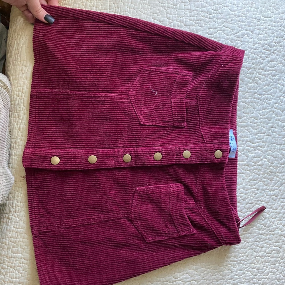 Maroon skirt